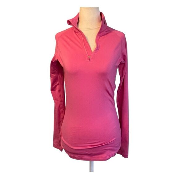 Nike Pro Combat Dri-FIT Swift Element 1/2-Zip Running Top Hot Pink Pull-Over XS - Picture 1 of 8